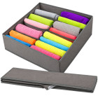 Hall tekstiilist sahtliorganiseerija aluspesule, 8 lahtrit, 32 × 32 × 10 cm