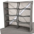 Hall tekstiilist sahtliorganiseerija aluspesule, 8 lahtrit, 32 × 32 × 10 cm