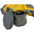Mänguasjade hoiukorv ehitusklotsidele mängumati, kaane ja sangadega, hall, 28 cm, Ø 32 cm