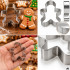 Metallist piparkoogi- ja küpsisevormid, 15 tk, 5,5–9 cm