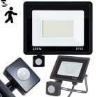 LED-prožektor liikumis- ja hämarusanduriga, 100 W, 6000 K, IP66