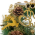 Kuldne jõulupärg kirjaga Merry Christmas, 40 cm