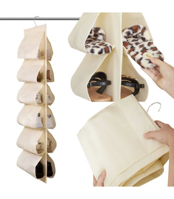 Rippuv jalanõude organiseerija garderoobi, 12 paari, 115cm x 32cm