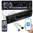Bluetoothiga autoraadio, USB, AUX, SD, vabakäekomplekt ja pult – 1-DIN