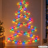 Mitmevärvilised RGB jõulukuuse LED-tuled, ühendatavad, 200 LED