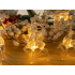 Jõulutulede LED-girland põhjapõtradega, sädelev, 10 tk