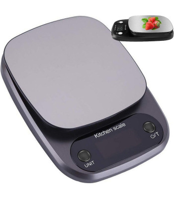 Elektrooniline köögikaal LCD-ekraaniga, must, 3 kg, 0,1 g