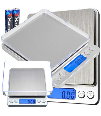 Digitaalne juveelikaal LCD-ekraaniga, täpsus 0,1 g, 2000 g / 2 kg
