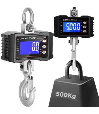 Pagasi- ja laokonkskaal LCD-ekraani ja akuga, 500 kg