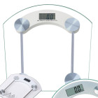 Elektrooniline läbipaistev analüütiline vannitoakaal LCD-ekraaniga, 180 kg