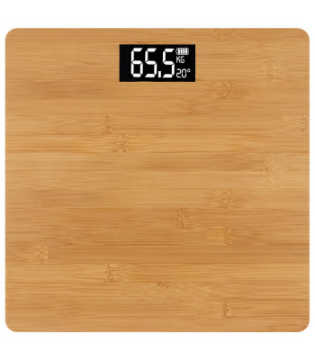 Elektrooniline bambusest vannitoakaal LCD-ekraani ja temperatuurinäidikuga – 28cm x 28cm x 3cm, 180kg