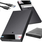 Väline HDD/SSD-ketta korpus, USB 3.0, SATA, kaabliga, 2,5″