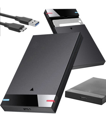 Väline HDD/SSD-ketta korpus, USB 3.0, SATA, kaabliga, 2,5″