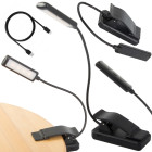USB-laetav klambriga lugemislamp, 9 LED-i