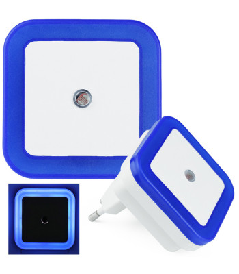 Pistikupessa ühendatav LED-öölamp hämaruseanduriga, 6,5 × 6,5 × 6,5 cm