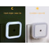 Pistikupessa ühendatav LED-öölamp hämaruseanduriga, 6,5 × 6,5 × 6,5 cm