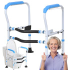 Reguleeritav tualeti tugiraam eakatele ja piiratud liikumisvõimega inimestele, 53–56 cm, 42 cm, 60–70 cm