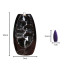Keraamiline juga-viirukipõleti aroomiteraapiaks, 10 viirukikoonust, must – 20cm x 9cm