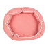 Roosa pehme plüüsist koera- ja kassipesa padjaga, 60cm x 70cm