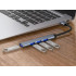 USB-jaotur 4 pordiga, USB 3.0 ja USB 2.0, hõbedane, 16 × 85 × 8,5 mm