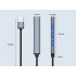 USB-jaotur 4 pordiga, USB 3.0 ja USB 2.0, hõbedane, 16 × 85 × 8,5 mm