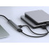 USB-jaotur 4 pordiga, USB 3.0 ja USB 2.0, hõbedane, 16 × 85 × 8,5 mm