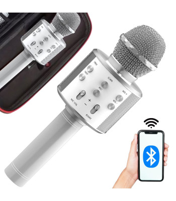 Juhtmevaba Bluetooth-karaokemikrofon kõlari ja ümbrisega