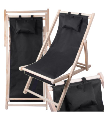 Puidust kokkupandav lamamistool padjaga, 53,5 × 122 cm