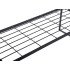 Ühetasandiline metallist köögiriiul-organiseerija maitseainetele, must, 51,5 × 18,5 × 21 cm