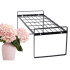 Ühetasandiline metallist köögiriiul-organiseerija maitseainetele, must, 51,5 × 18,5 × 21 cm