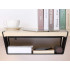 Riiuli alla paigaldatav metallist hoiukorv, must, 31 × 25,5 × 14 cm