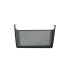 Riiuli alla paigaldatav metallist hoiukorv, must, 31 × 25,5 × 14 cm