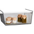 Riiuli alla paigaldatav metallist hoiukorv, must, 31 × 25,5 × 14 cm