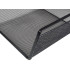 Riiuli alla paigaldatav metallist hoiukorv, must, 31 × 25,5 × 14 cm