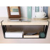 Riiuli alla paigaldatav metallist hoiukorv, must, 31 × 25,5 × 14 cm
