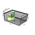 Riiuli alla paigaldatav metallist hoiukorv, must, 31 × 25,5 × 14 cm