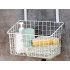 Uksele riputatav metallist korv-organisaator kööki – 26cm x 17cm x 12cm
