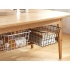 Suur valge metallist traatkorv kööki ja koju – 28,5 × 22 × 12 cm
