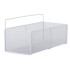 Valge seinale kinnitatav metallist hoiukorv kööki ja vannituppa, 29cm x 14cm x 10cm
