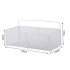 Valge seinale kinnitatav metallist hoiukorv kööki ja vannituppa, 29cm x 14cm x 10cm