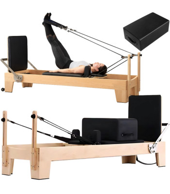 Pilatese reformer-treeningvoodi, 228 × 75 cm