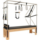 Pilatesereformer Cadillac treeningvoodi, 217 × 70 cm, kõrgus 212 cm