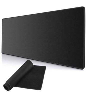 Mänguri hiire- ja klaviatuurimatt, libisemiskindel, must, XL, 80x30 cm