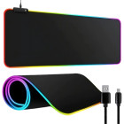 RGB-valgustusega mängurihiirematt USB, XXL, 90x40 cm