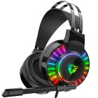 Mänguri kõrvaklapid, juhtmega USB, 7.1 ruumiline heli, RGB LED-valgustus ja mikrofon