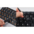 Klaviatuurikleebised QWERTY ja kirillitsa tähistega, 11x13mm