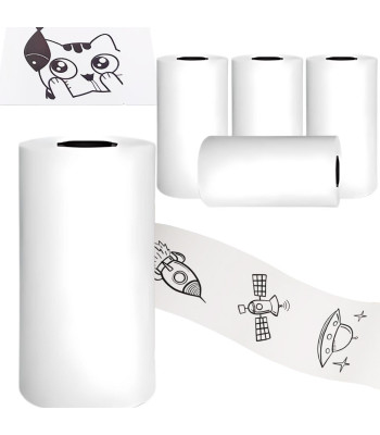 Termopaberirullid mini-termoprinterile, 5 tk, 55 mm