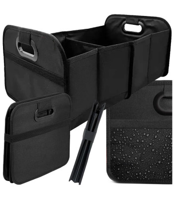 Suur jäik auto pagasiruumi organiseerija, must, 45 × 32 × 22,5 cm