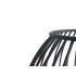 Metallist dekoratiivne küünlajalg – must ažuurne kuul-latern koju ja terrassile, 1 tk, 15 × 15,5 cm