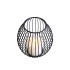 Metallist dekoratiivne küünlajalg – must ažuurne kuul-latern koju ja terrassile, 1 tk, 15 × 15,5 cm